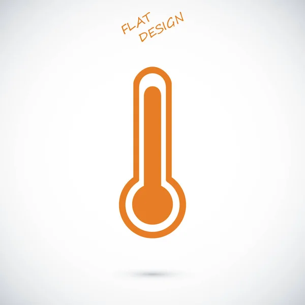 Icona a temperatura piatta — Vettoriale Stock