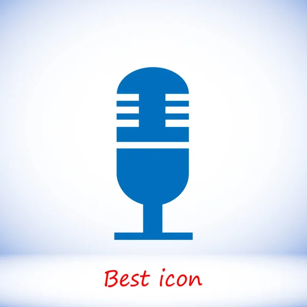 Ícone web microfone — Vetor de Stock