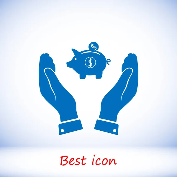 Moneybox web icon — Stock Vector