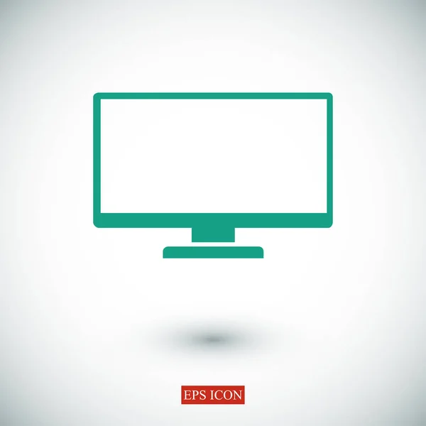 Icono de pantalla de televisión — Archivo Imágenes Vectoriales