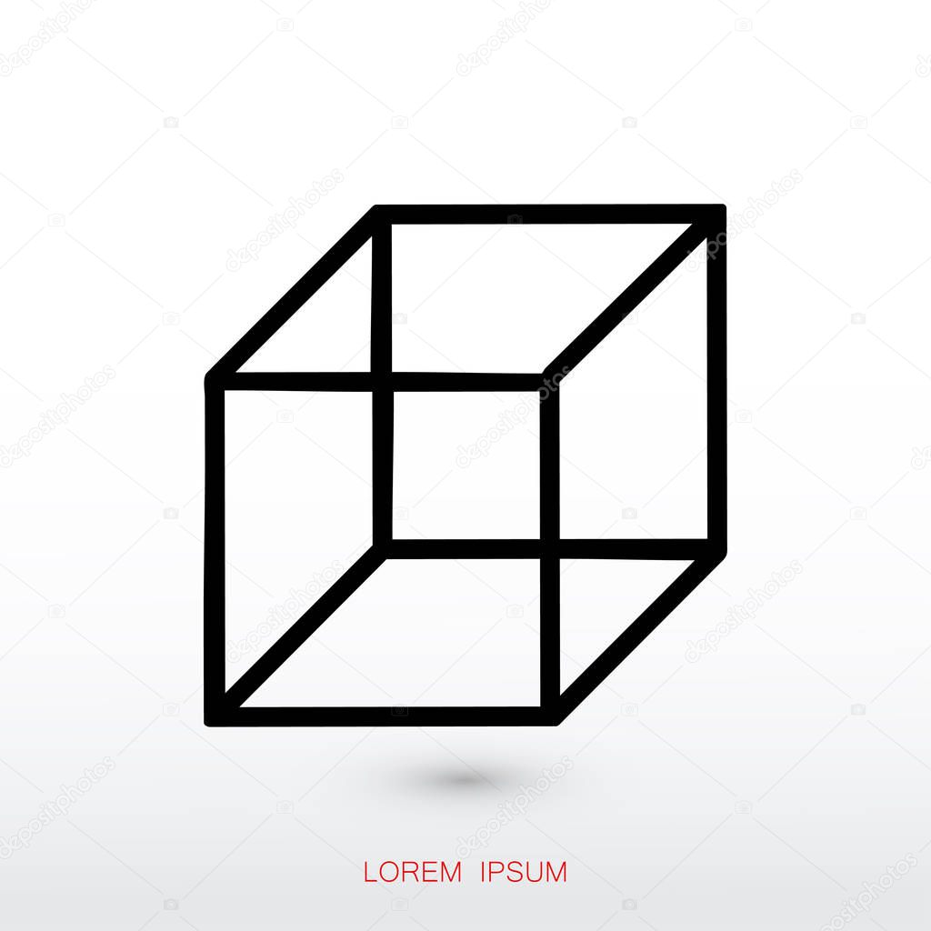 geometric cube icon