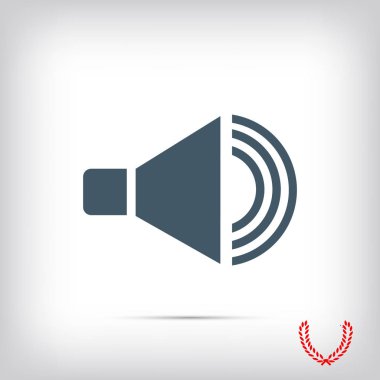  düz hoparlör simgesi