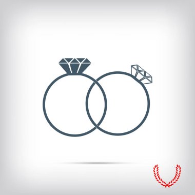 Yüzük düz simgesi