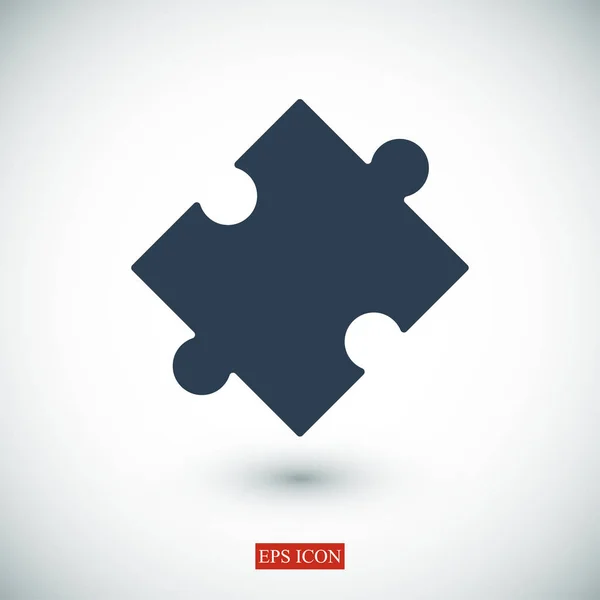Puzzel platte pictogram — Stockvector