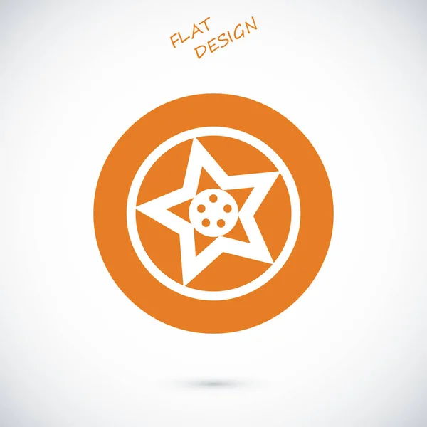 Wheel flat icon — Stock Vector