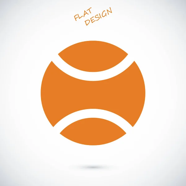 Icono de pelota de tenis — Vector de stock