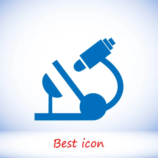 Microscope flat icon — Stock Vector