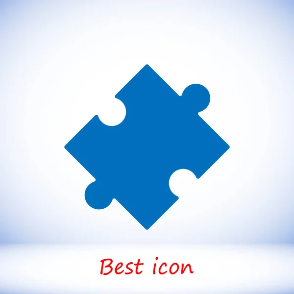 Puzzle flat icon — Stock Vector