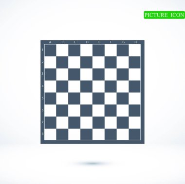 Satranç düz simgesi