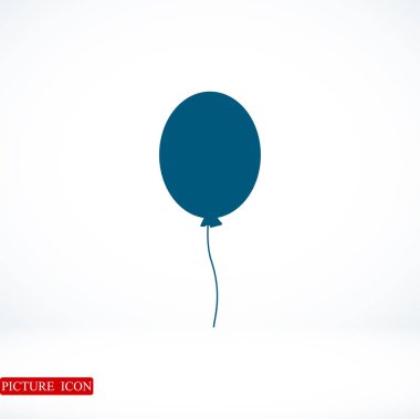 Balon düz simgesi