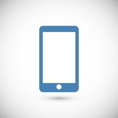 Telefon düz simgesi