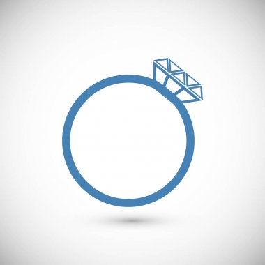 Yüzük düz simgesi