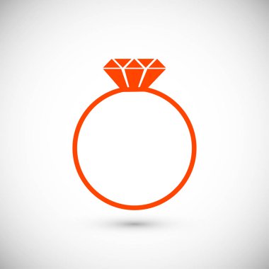 Yüzük düz simgesi