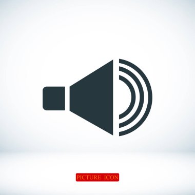 düz hoparlör simgesi