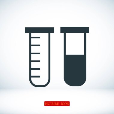 Tüpler düz simgesi