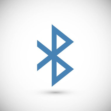 Bluetooth düz simgesi