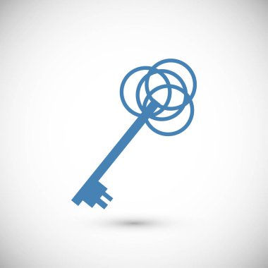 anahtar düz simgesi