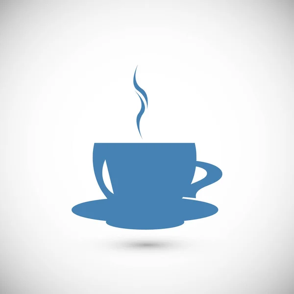 Icono plano de café — Vector de stock