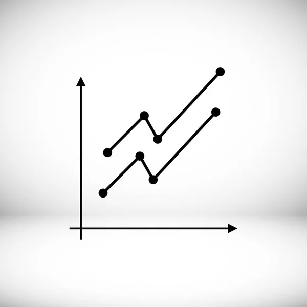 Gráfico gráfico ícone —  Vetores de Stock