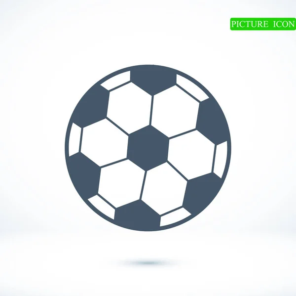 Icono de pelota de fútbol clásico — Vector de stock