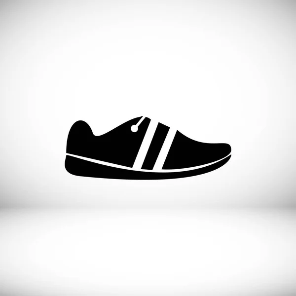 Zapato icono plano — Vector de stock