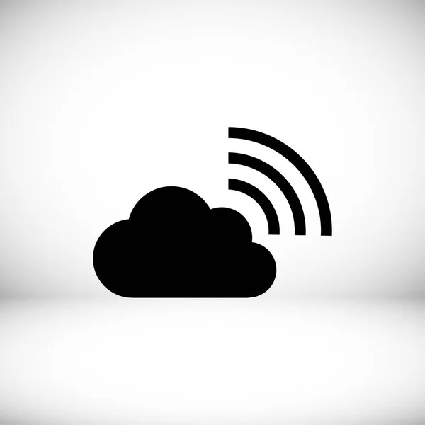 Ikona WiFi cloud — Stockový vektor