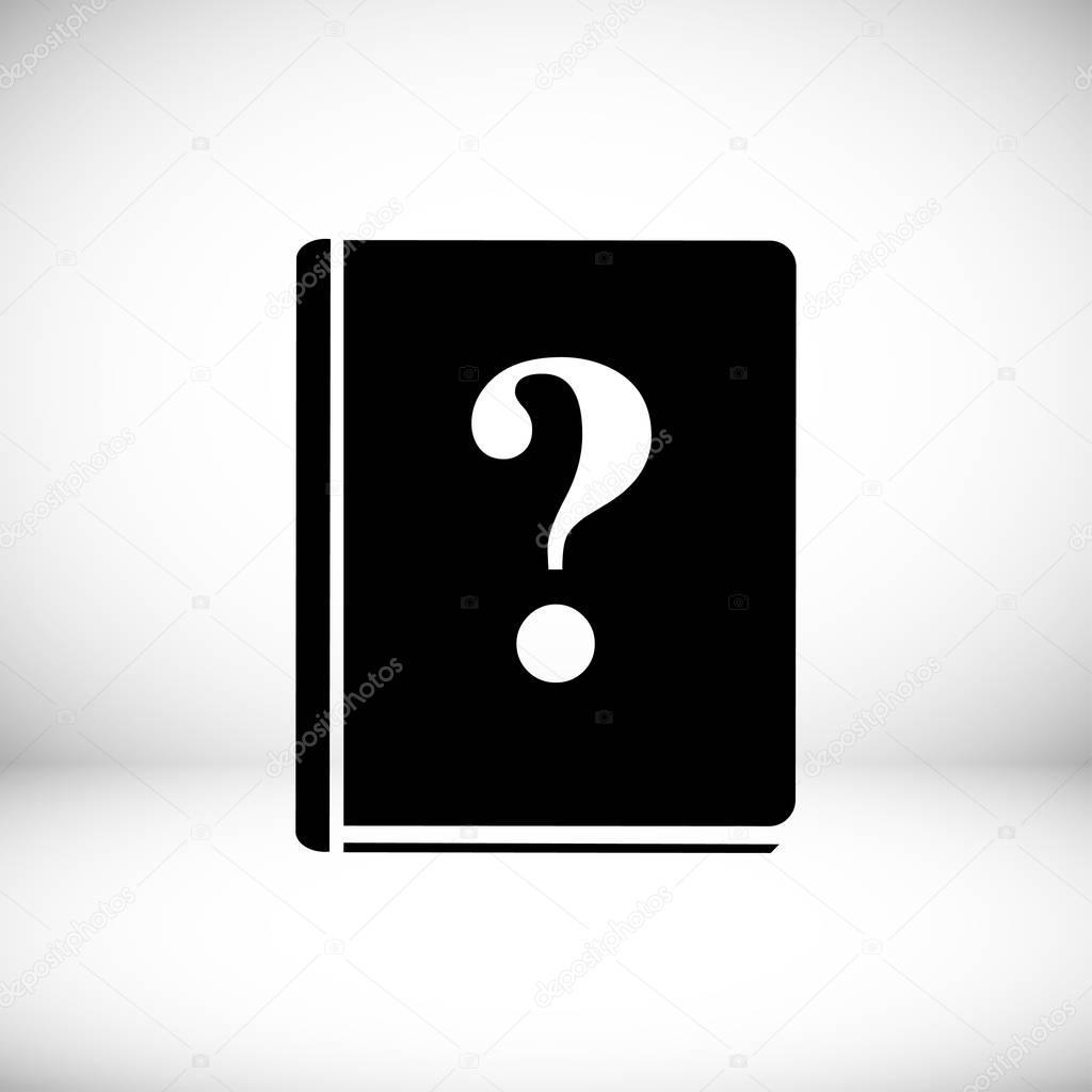 book and a question mark icon