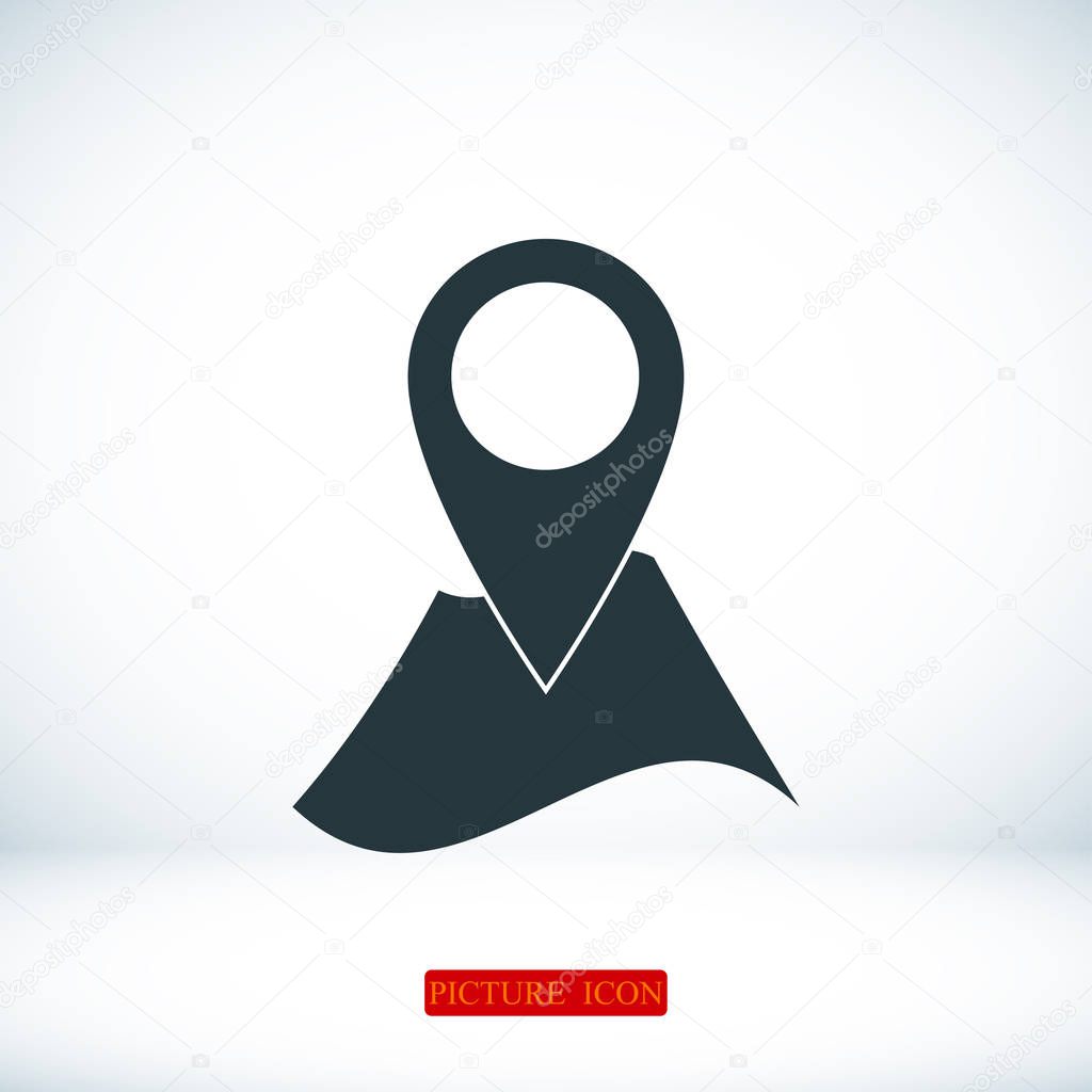 Pin on map icon
