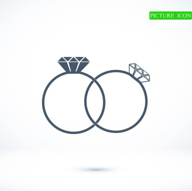 Yüzük düz simgesi