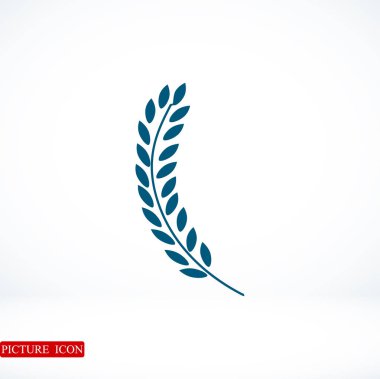 Buğday düz simgesi