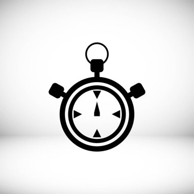 Stopwatch Düz Simgesi