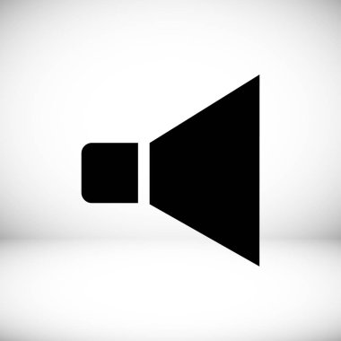 düz hoparlör simgesi