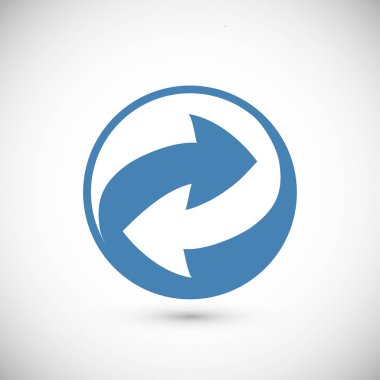 geri dönüşüm işareti simgesi