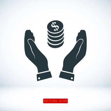 Ellerin simgesinde para