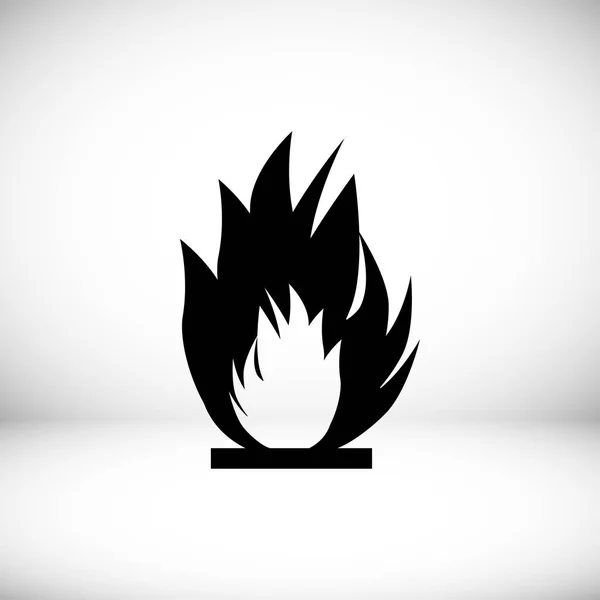 Yangın işareti simgesi — Stok Vektör