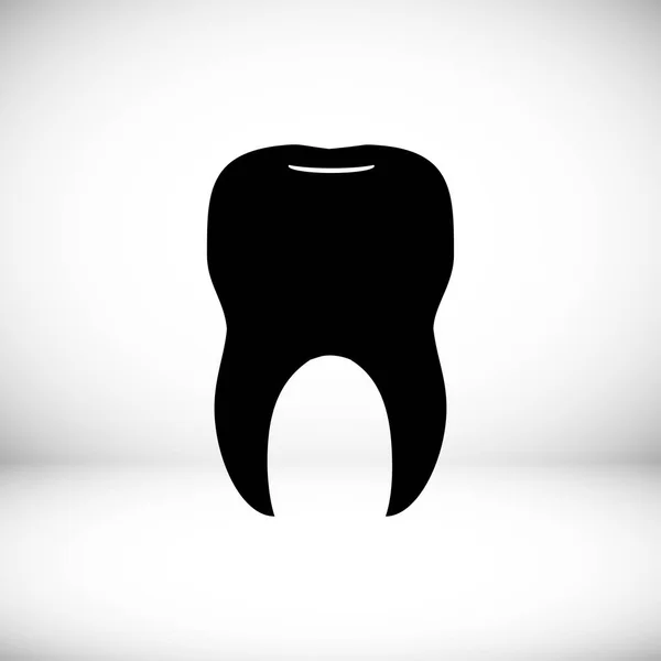 Zahn-Flachbild — Stockvektor