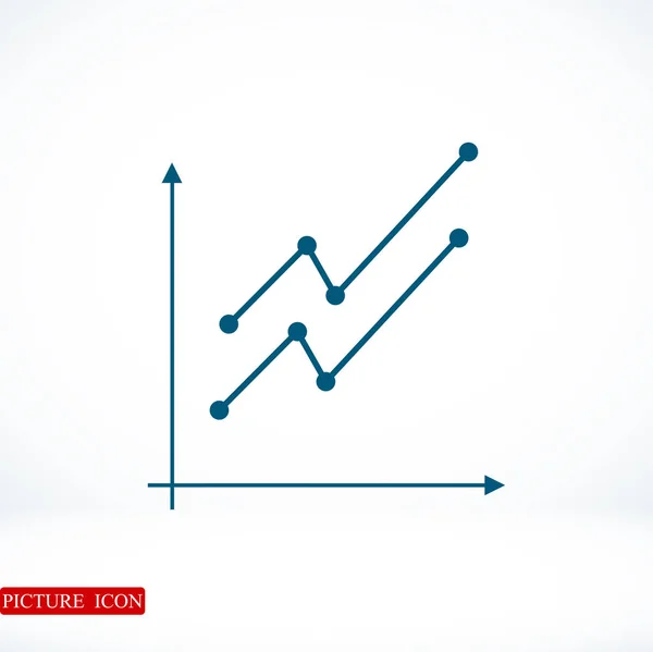 Grafik grafik simgesi — Stok Vektör