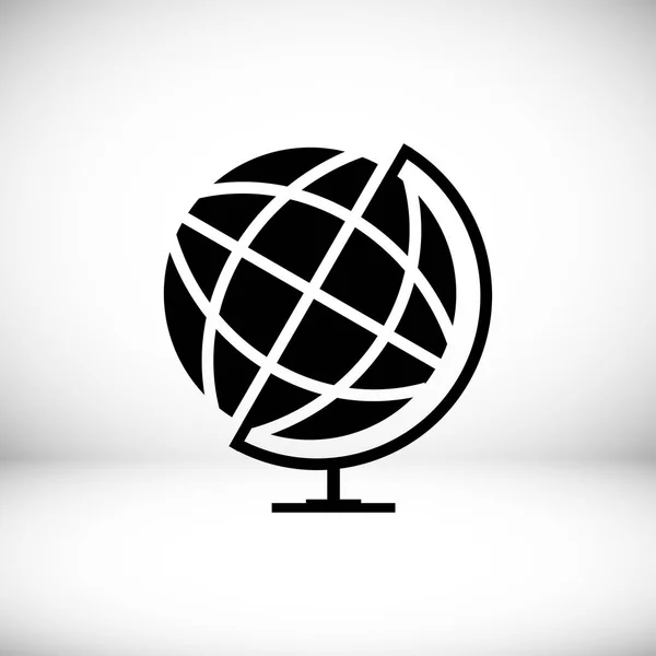 Globe flat icon — Stock Vector