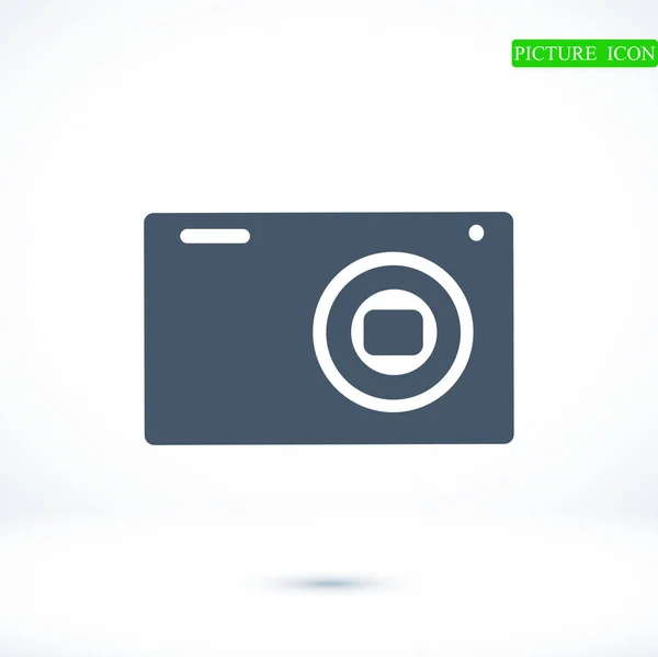 Camera flat icon — Stock Vector