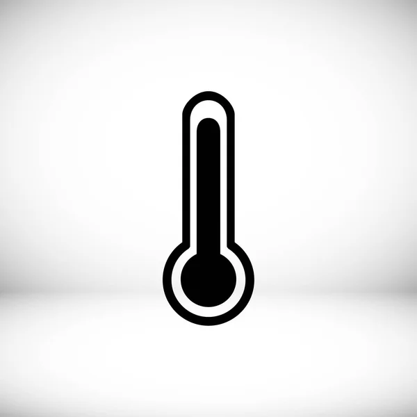 Thermometer flach — Stockvektor