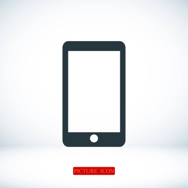 Telefon düz simgesi