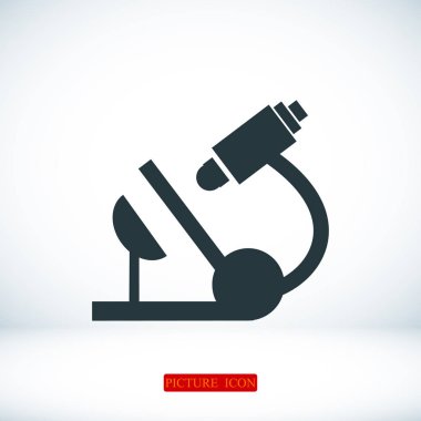 Mikroskop Düz Simgesi