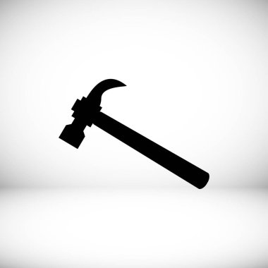 Çekiç düz simgesi