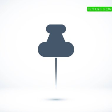 Düz raptiye simgesini