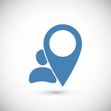 İşaretçi düz simgesi