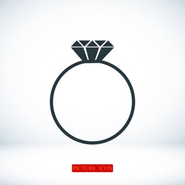 Yüzük düz simgesi