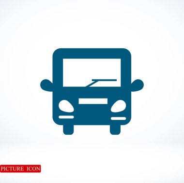 Otobüs Düz Simgesi