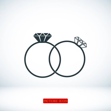 Yüzük düz simgesi