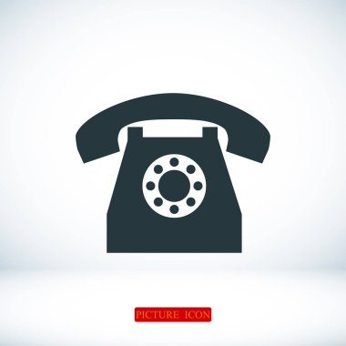 Telefon Düz Simgesi