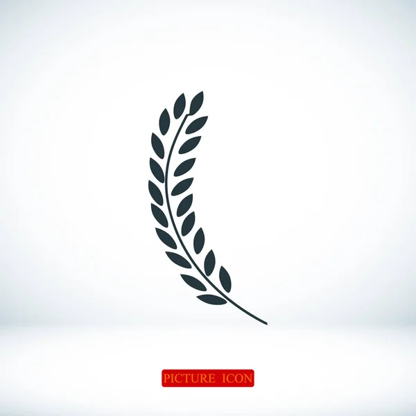 Wheat flat icon — Stock Vector